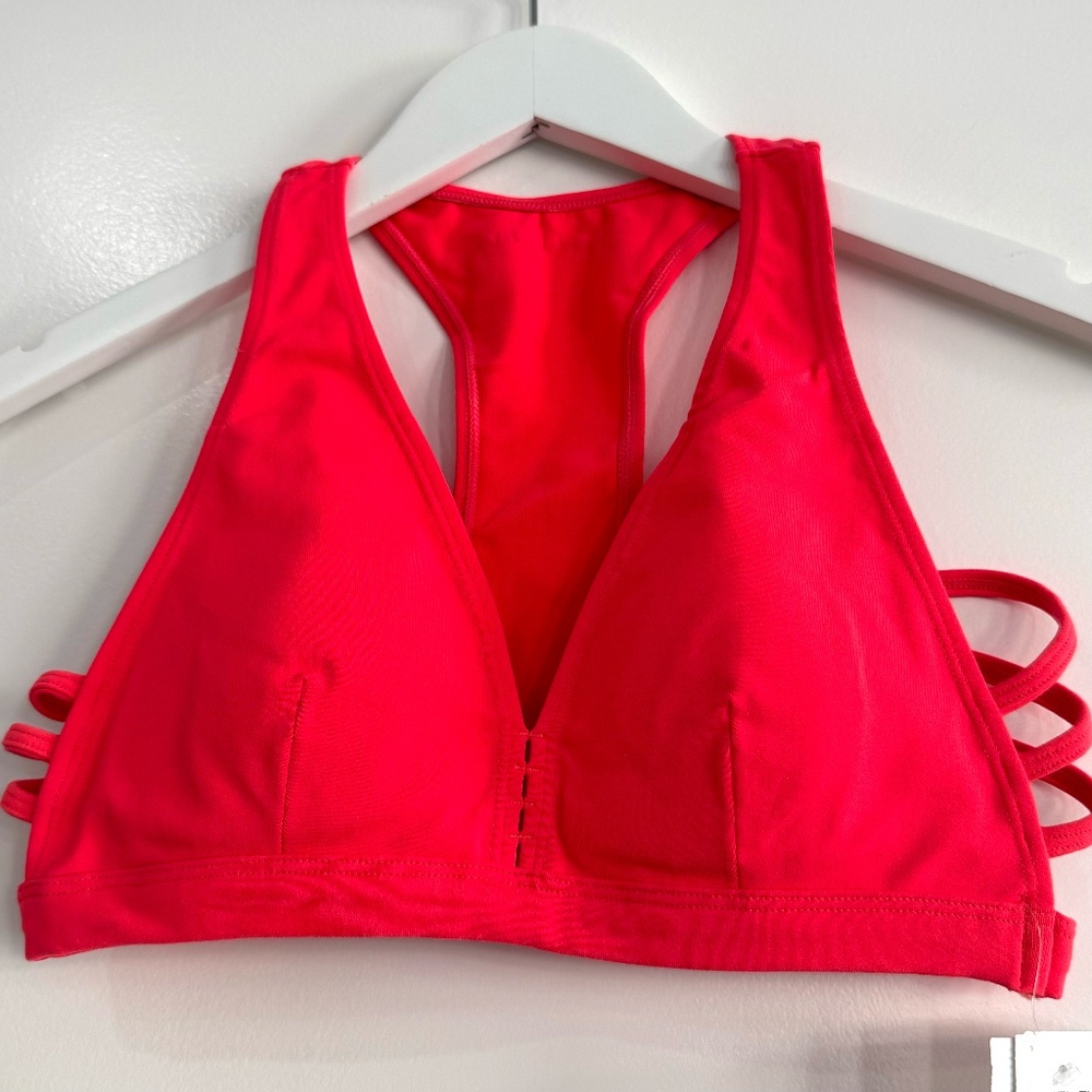 Lavaloka Activewear Bright Orange Strappy Sports Bra. NWT. SAMPLE SALE.